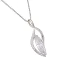 Wisior srebrny z cyrkonią